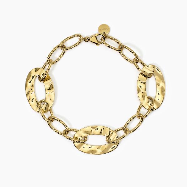 Pulsera de acero 316L PVD dorado 2Jewels
