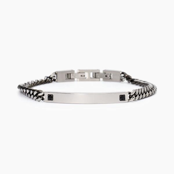 Pulsera de acero 316L PVD BDC cristales 2Jewels