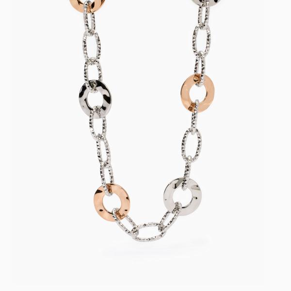 Gargantilla de acero 316L PVD rosado 2Jewels