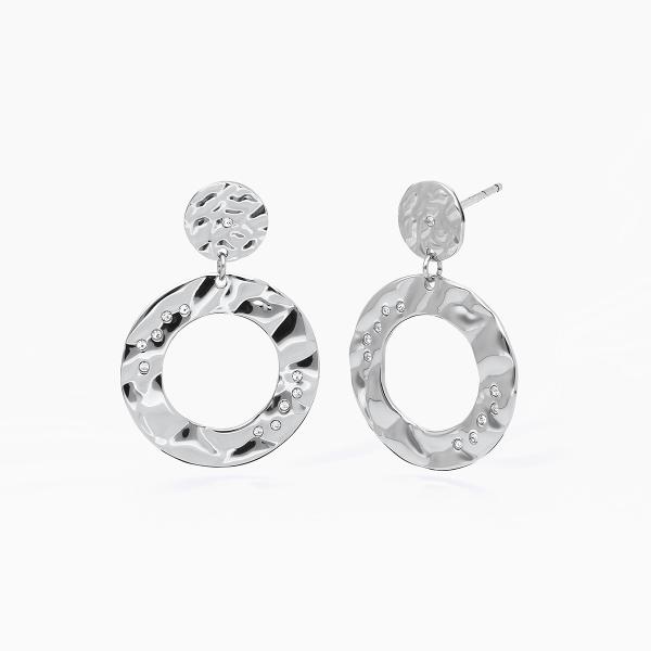 Pendientes de acero 316L cristales 2Jewels