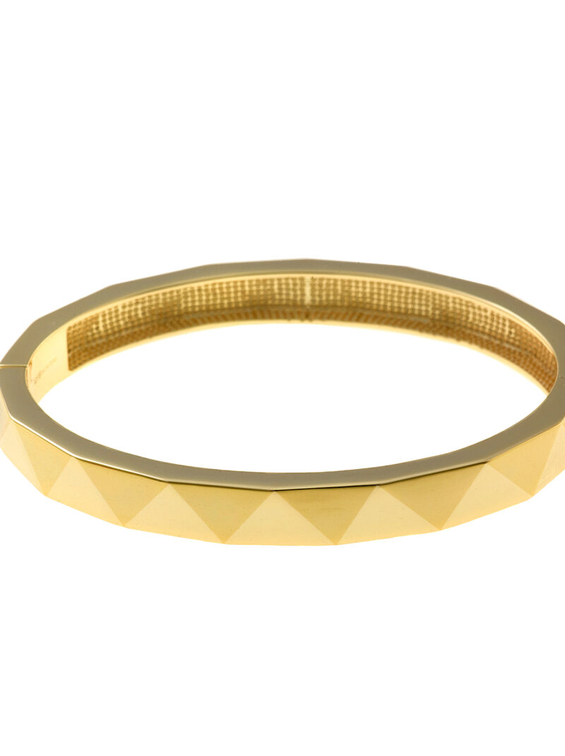 PULSERA PLATA CHAPADO DORADO TRIANGULO SALVATORE