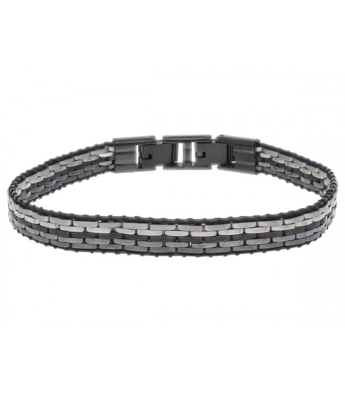 Pulsera acero tres grises Liska