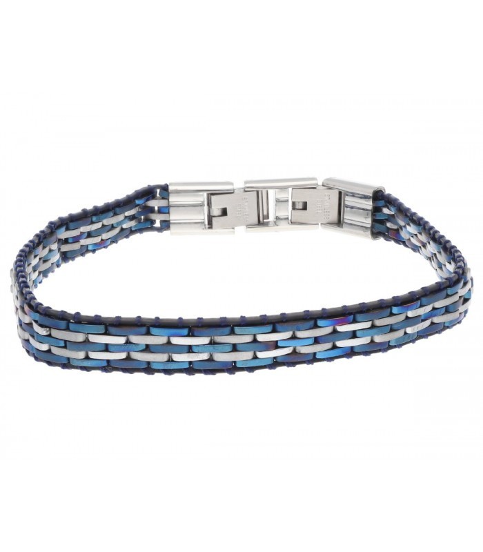 Pulsera acero tonos azul Liska