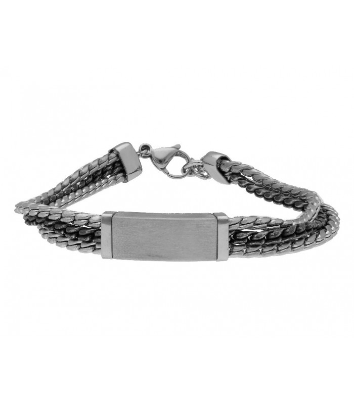 Pulsera acero y barra Liska