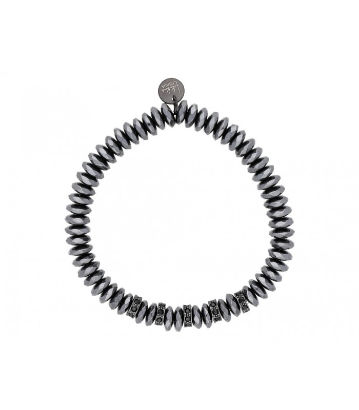 Pulsera acero y ematite Liska