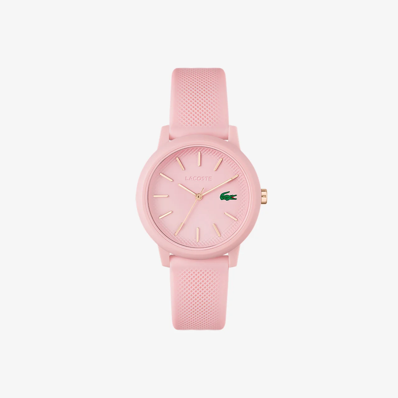 Reloj de mujer Lacoste.12.12 con correa de silicona rosa