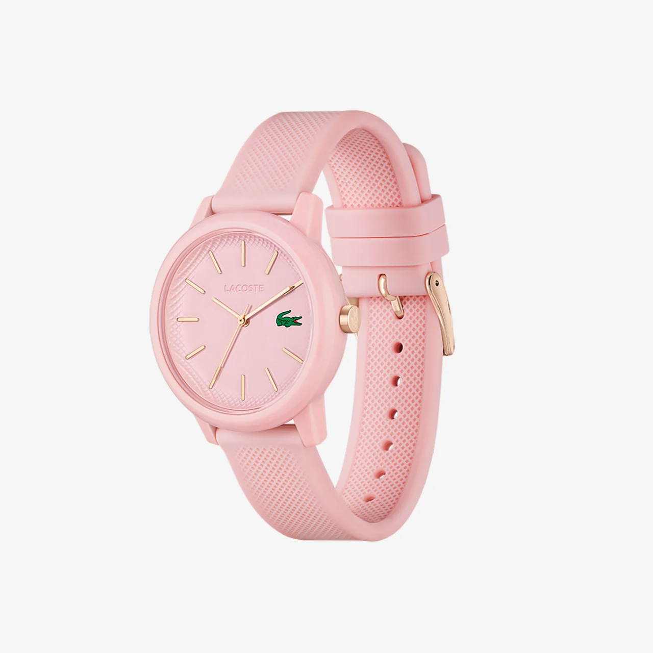 Reloj de mujer Lacoste.12.12 con correa de silicona rosa - Imagen 3
