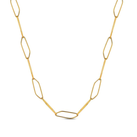 COLLAR ACERO 316 CHAPADO ORO 18 KT ROCÍO MARTÍN (varias medidas)