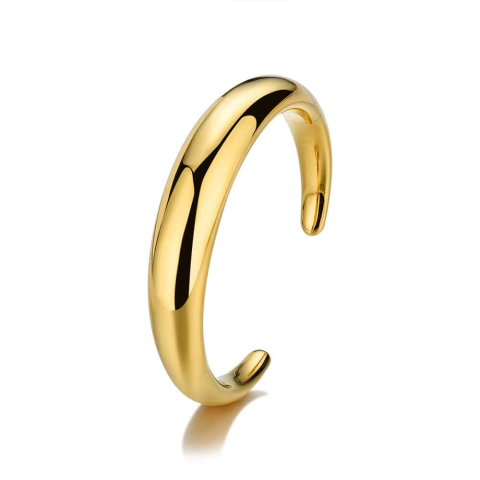 BRAZALETE ACERO 316 CHAPADO ORO 18 KT BOMBÉ ROCÍO MARTÍN