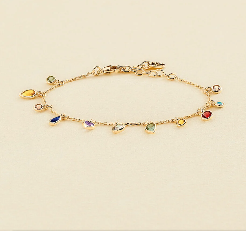 PULSERA BISUTERIA CANDY CIRCONITAS MULTICOLOR AGATHA PARIS