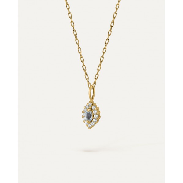 COLGANTE PETITE MARQUISE TOPACIO SKY ORO 9K BEA SOLDADO