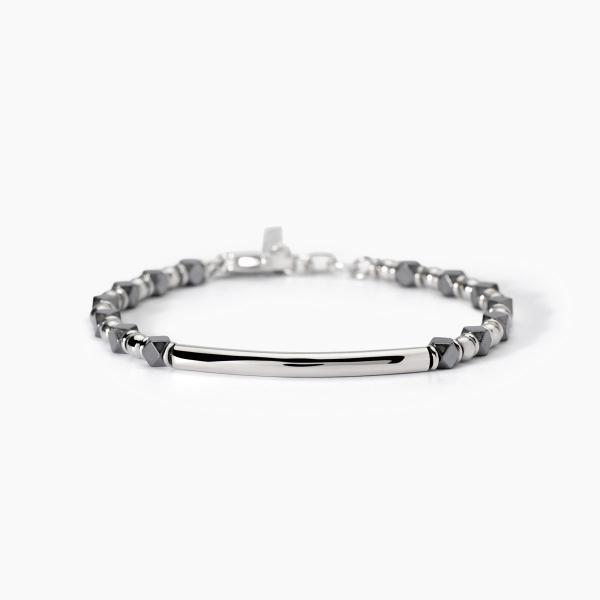 PULSERA ACERO 316L HEMATITA 2JEWELS