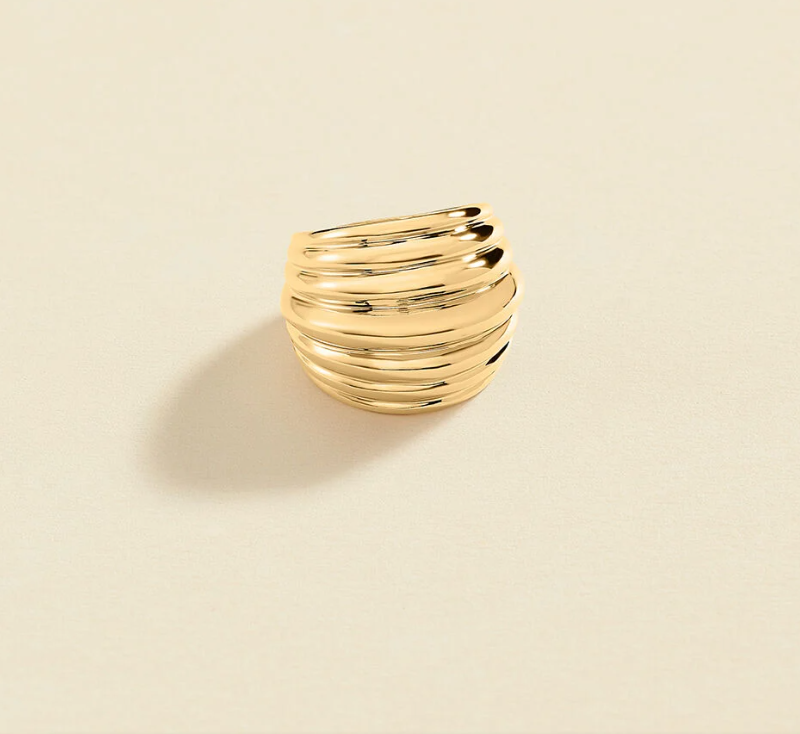ANILLO FORMA CONCHA BISUTERIA AGATHA PARIS