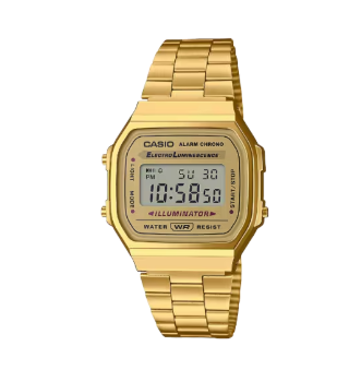 RELOJ CASIO DIGINAL DORADO ICONIC