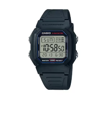 RELOJ CASIO NEGRO RESINA DIGITAL