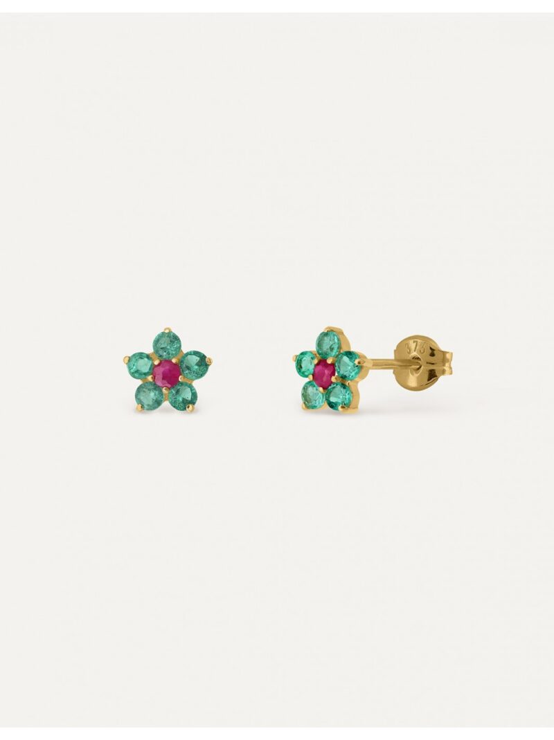 PENDIENTE NATURAL FLOWER ORO 9K BEA SOLDADO