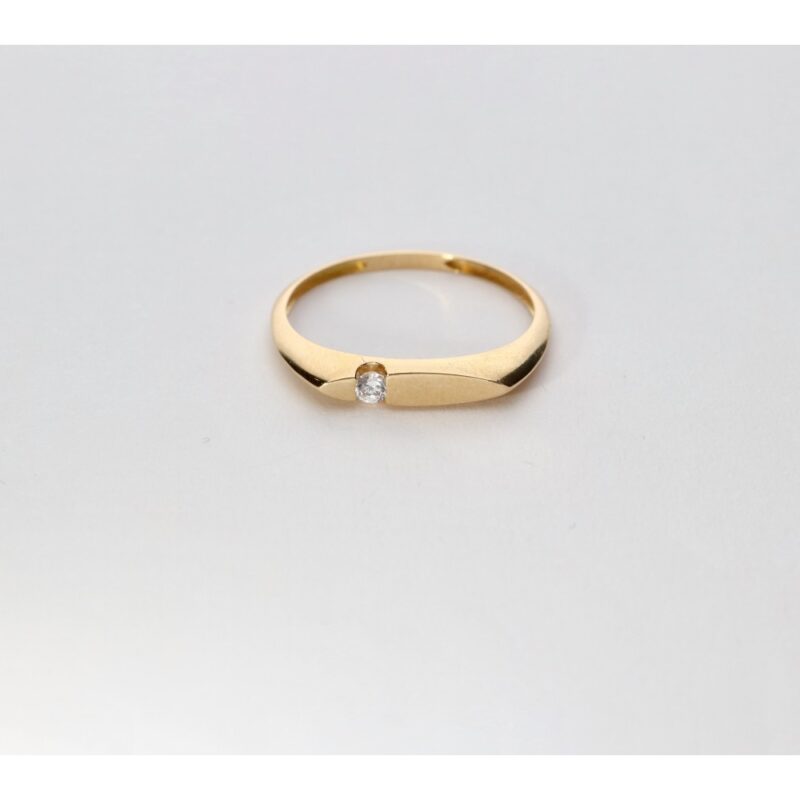 SORTIJA ORO 18K CIRCONITA BRILLO