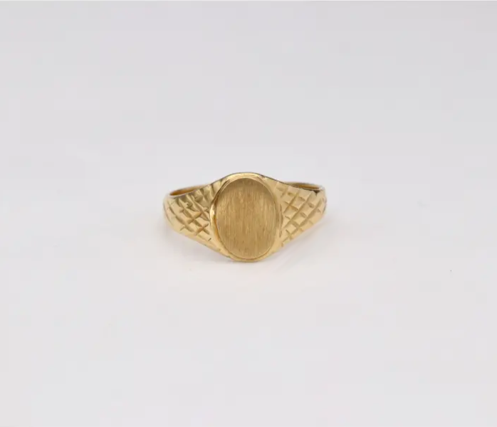 SELLO ORO 18K GRABADO