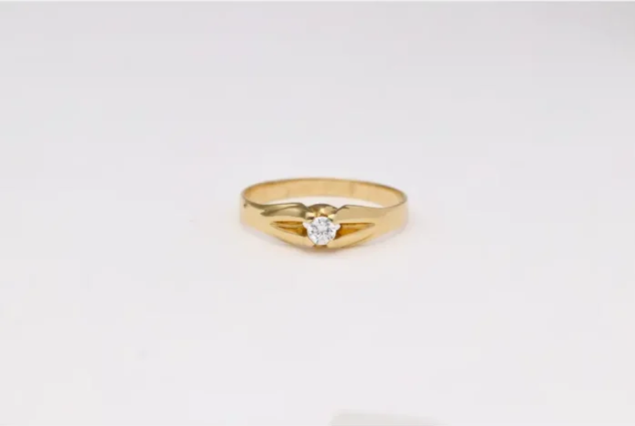 SELLO-SOLITARIO ORO 18K
