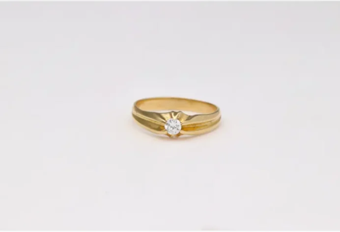 SELLO-SOLITARIO ORO 18K