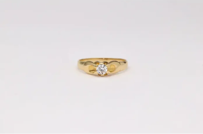 SELLO-SOLITARIO ORO 18K
