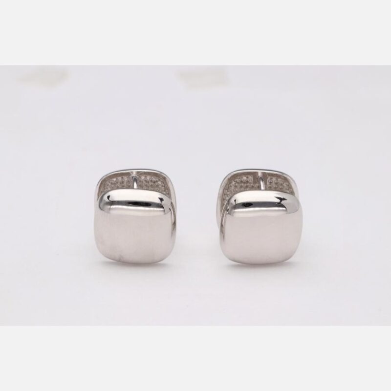 PENDIENTE ARO CUADRADO PLATA 1 LEY