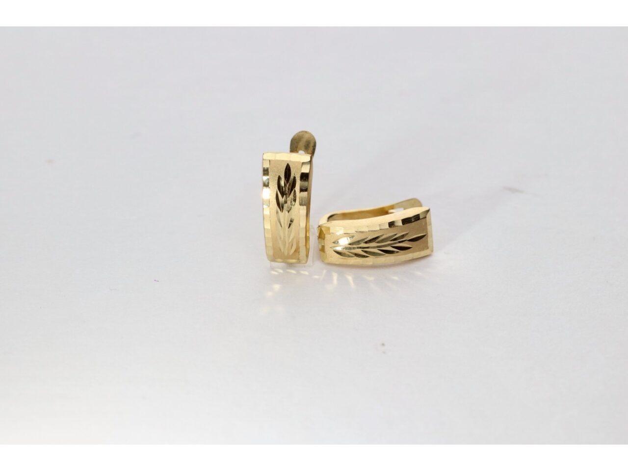 PENDIENTES ORO 18K LAPIDADO CIERRE CATALÁN