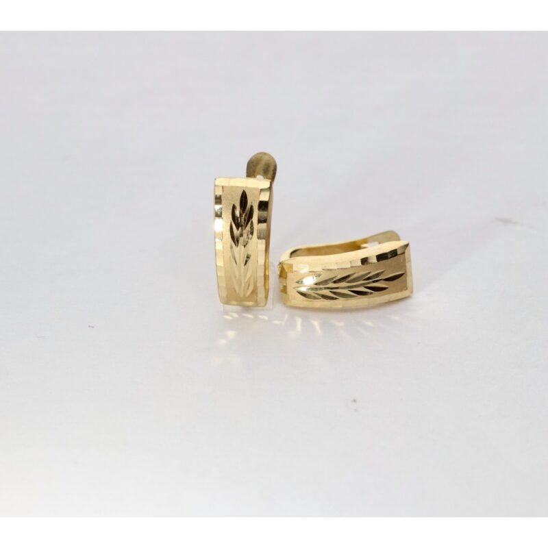 PENDIENTES ORO 18K LAPIDADO CIERRE CATALÁN