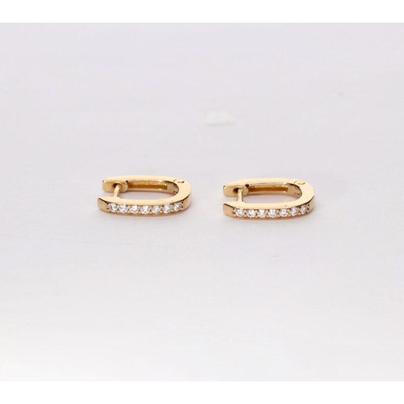 PENDIENTES ORO 18K ARO CIRCONITAS