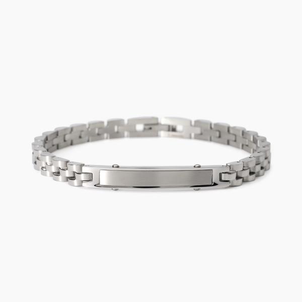 Pulsera de acero 304 pulido y satinado con mallas 2JEWELS