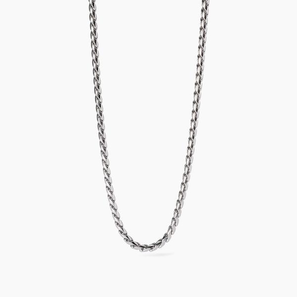 Collar de acero 316L con cadena cardano sección rotunda 2JEWELS
