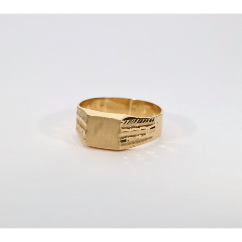 SELLO ORO 18K GRABADO LAPIDADO