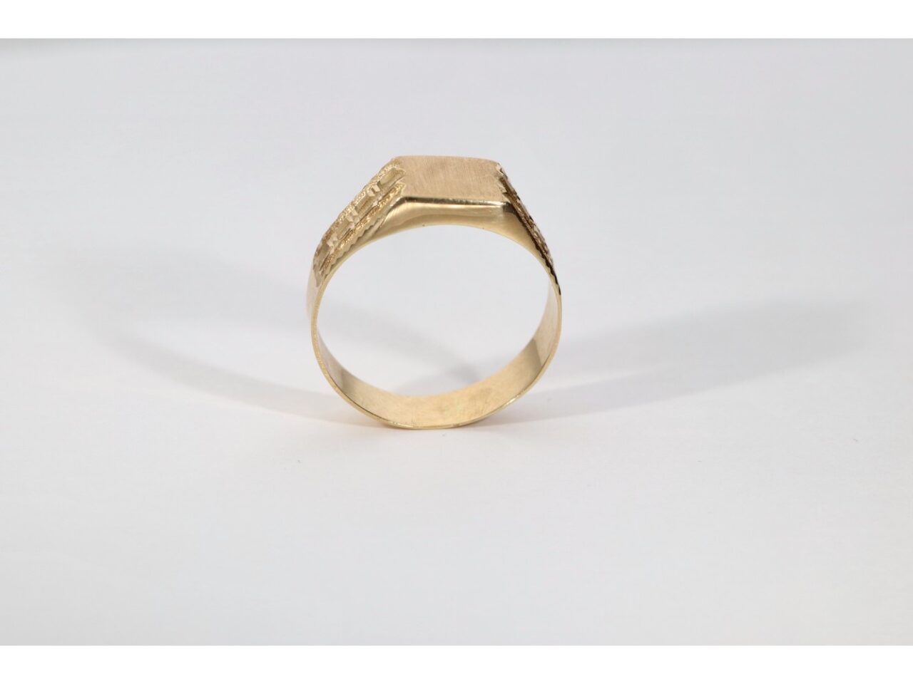 SELLO ORO 18K GRABADO LAPIDADO - Imagen 2