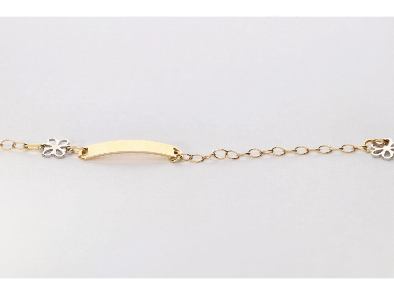 PULSERA ORO 18K ESCLAVA BEBE FLOR - Imagen 2