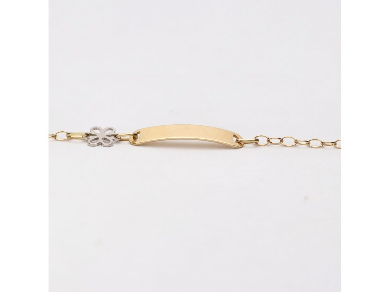PULSERA ORO 18K ESCLAVA BEBE FLOR