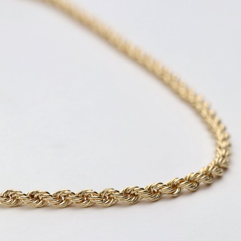 CADENA ORO 18K CORDON 3MM 6CM MACIZO