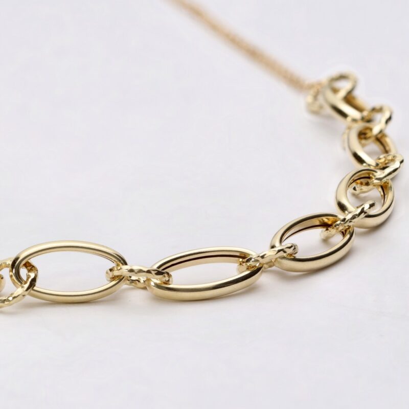 COLLAR ORO 18K ESLABON GRANDE CADENA