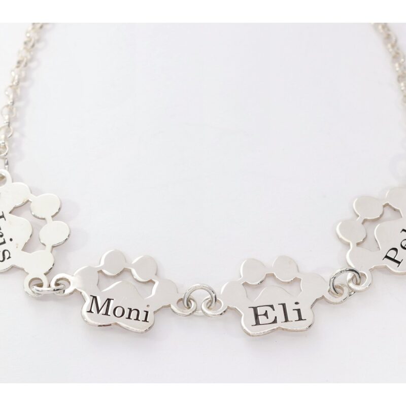 PULSERA PLATA 1º LEY HUELLAS PERSONALIZABLE
