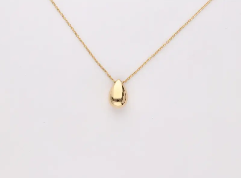 GARGANTILLA ORO 18K LISO GOTA LECARRÉ
