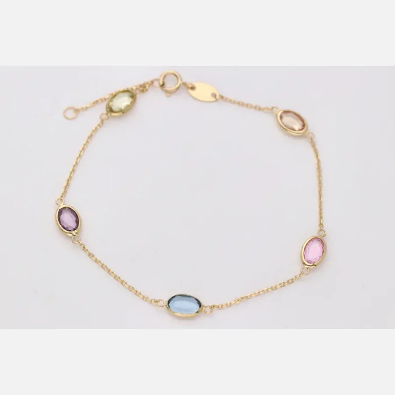 PULSERA ORO 18K COLOR CARAMELOS