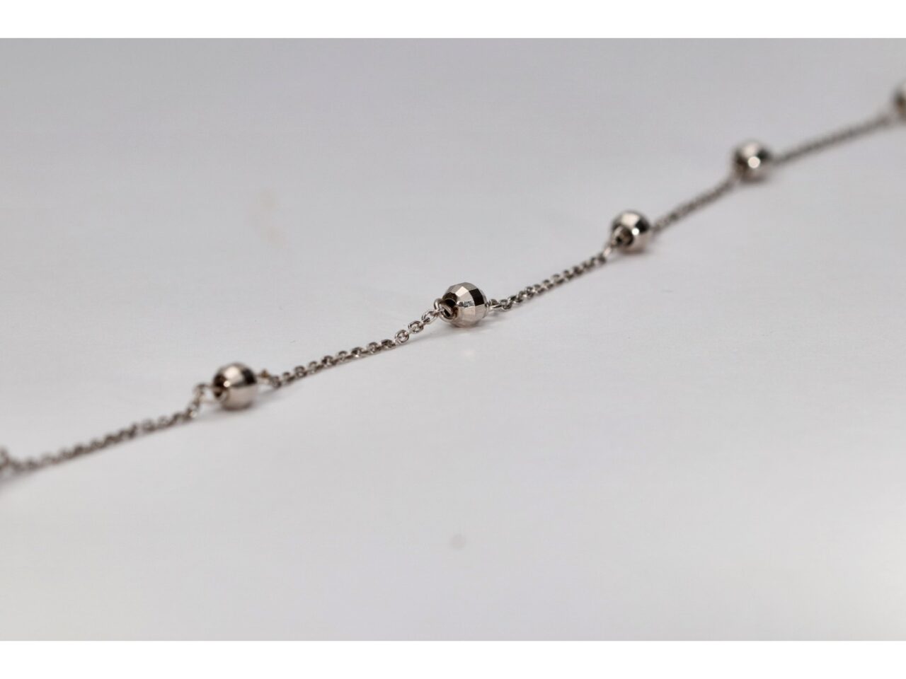 PULSERAS ORO BLANCO 18K BOLAS ITALIANAS - Imagen 2