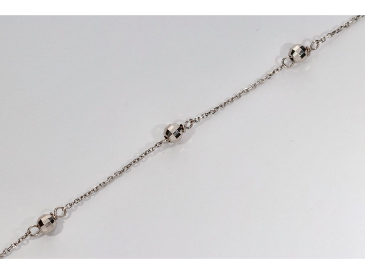 PULSERAS ORO BLANCO 18K BOLAS ITALIANAS - Imagen 4