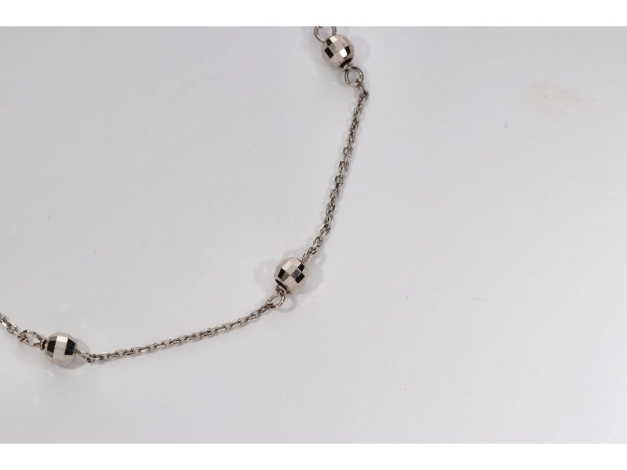 PULSERAS ORO BLANCO 18K BOLAS ITALIANAS - Imagen 3