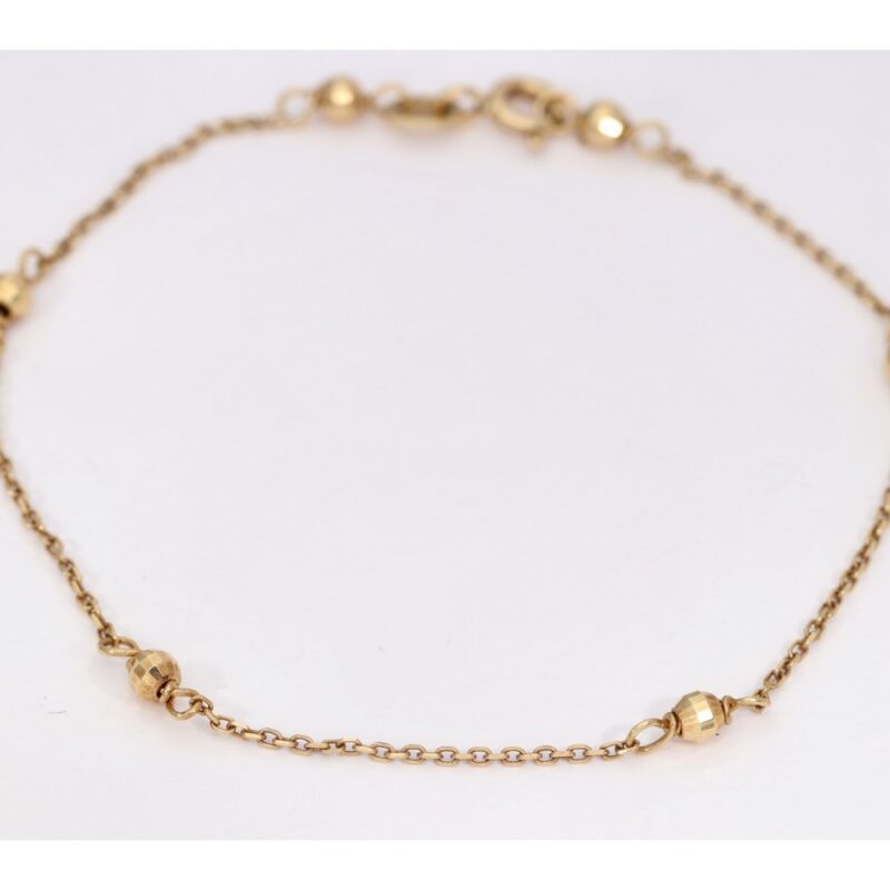 PULSERA ORO 18K BOLITAS ITALIANAS